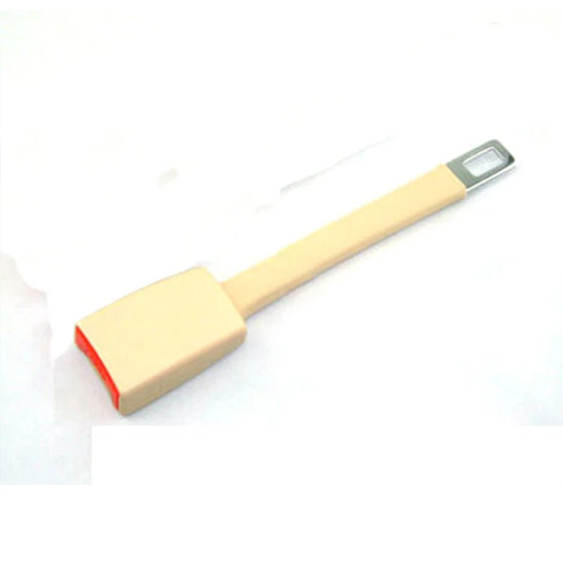 Beige Тип 21 мм ширина язык машина Детская безопасность ремень пряжка extender жесткой расширение ремней безопасности авто Ремни клип E24 безопасный сертификация - Название цвета: Beige