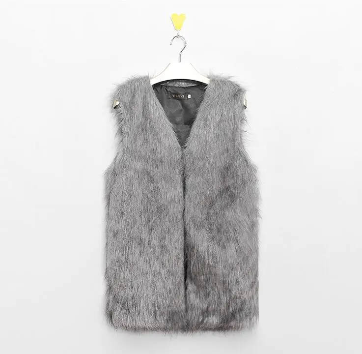 Женский жилет из искусственного меха меховой кроличий мех женский верхняя