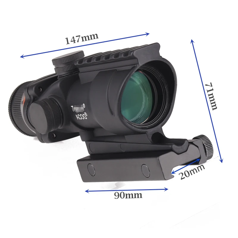 Тактический acog Стиль 4x32 прицел красный оптический волокно acog Стиль Охота стрельба