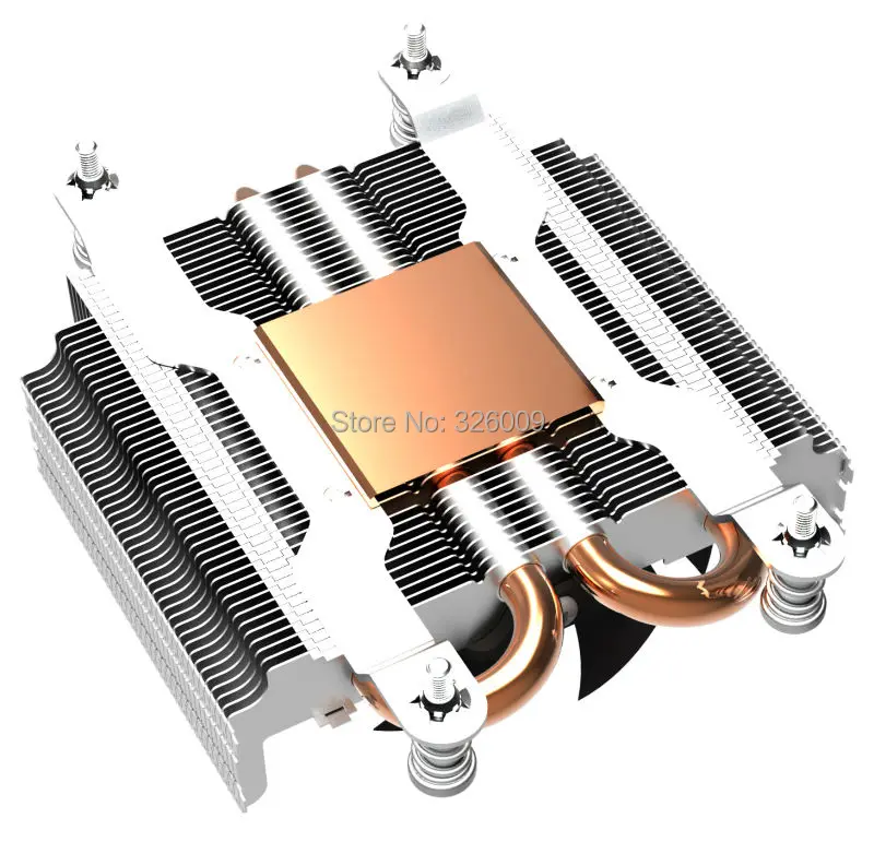 Ультратонкий 27 мм основание из чистой меди 4 контактный ШИМ 80 вентилятор 2