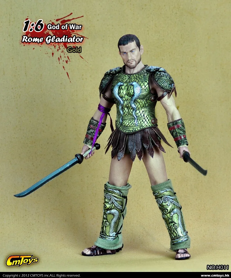 [ESTARTEK] CmToys H011 1/6 римские гладиаторы Spartacus God of War Warlord Edition Золотой Доспехи костюм набор для 1" Фигурка DIY
