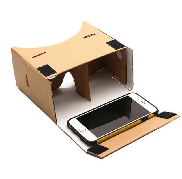DOITOP DIY картон 3D VR очки бумага виртуальной реальности очки 3D очки шлем для смартфонов гарнитура линзы ограниченного видения коробка A3