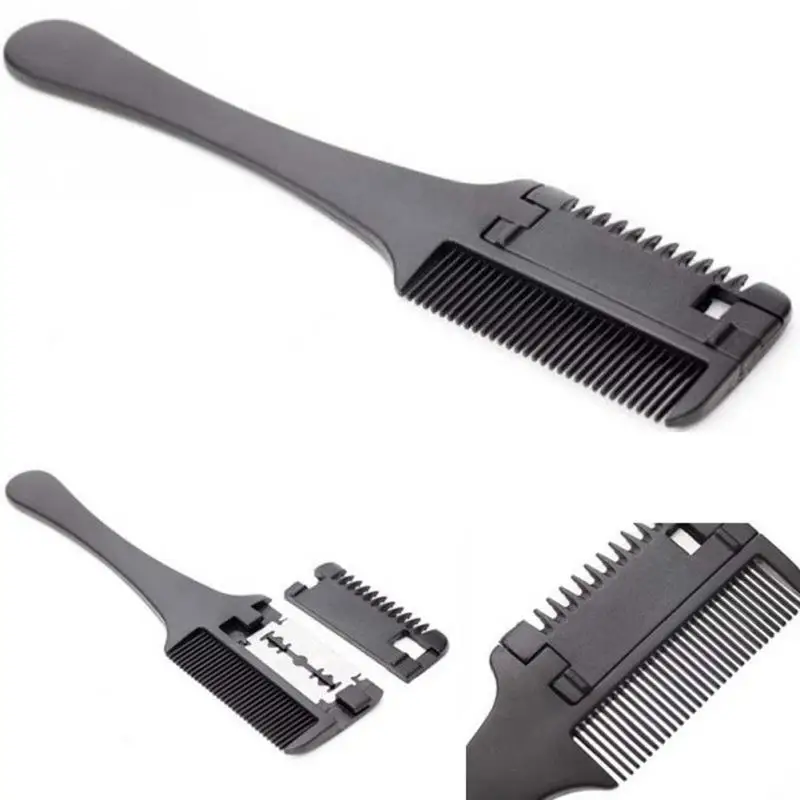 New Arrival Professional 1 PC ABS Hair Razor Comb Black Handle Shaving Cutting Thinning Tool #905 | Красота и здоровье
