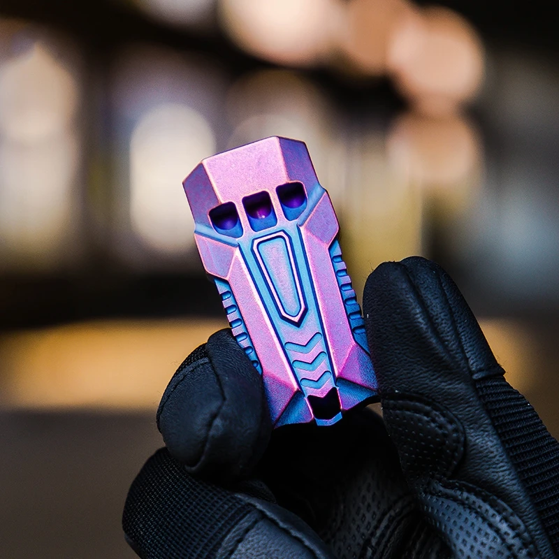 Открытый кемпинг три трубы TC4 титановый сплав свисток для выживания