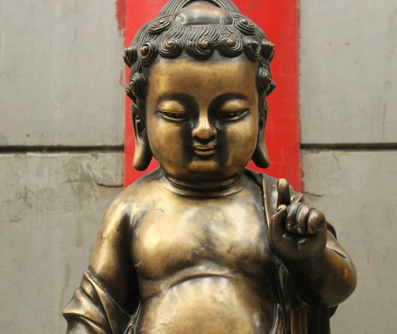 40 народный Тибет Чистая Бронза шакиямуни сакиямуни принц Будда Стенд статуя