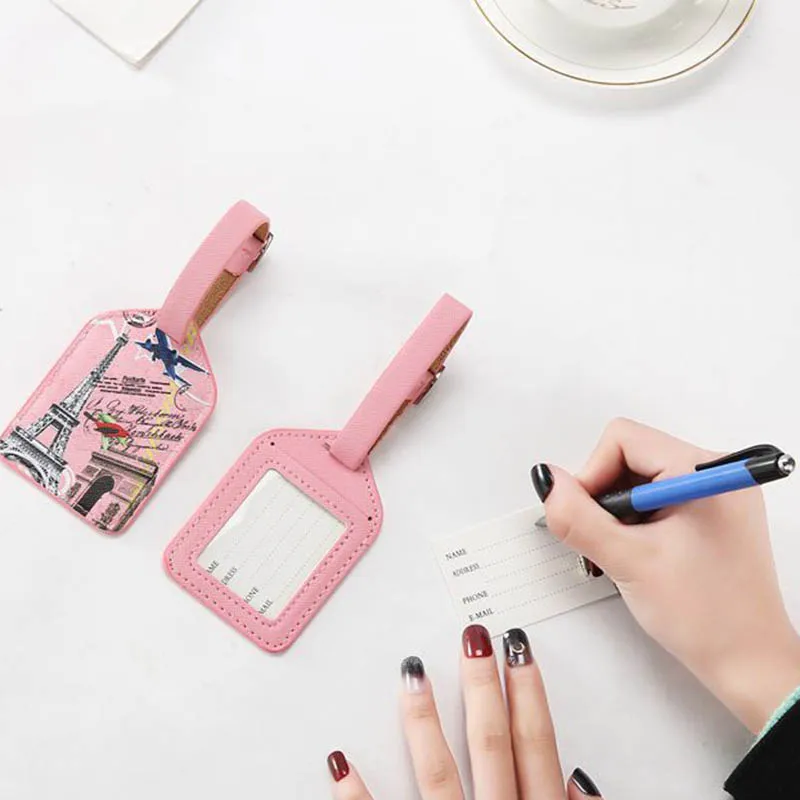 Дорожные аксессуары ярлык для багажа с Эйфелевой башней 8 цветов |