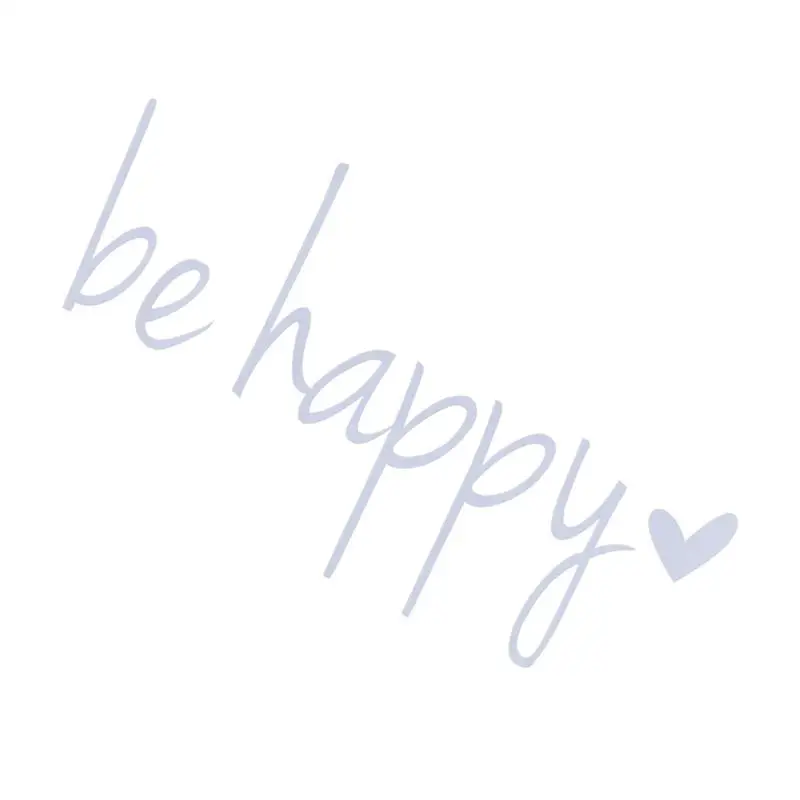 14x7 5 см Автомобильная наклейка s Be Happy Decal Виниловая для Windows автомобилей стен