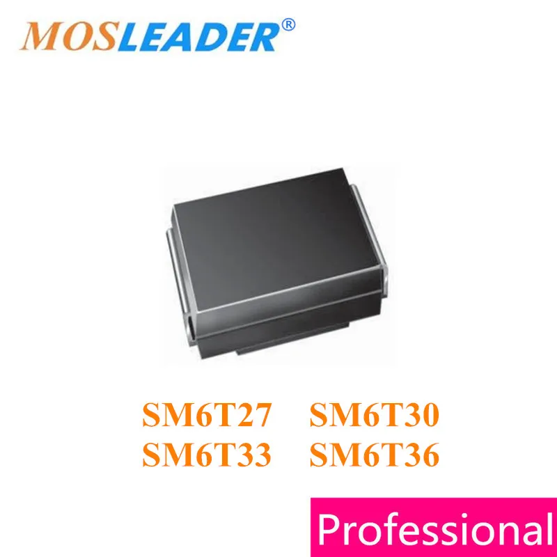 Mosleader TVS 750 шт. DO214AA SM6T27 SM6T30 SM6T33 SM6T36 SMB SM6T36A SM6T27CA SM6T30CA SM6T33CA SM6T36CA|smb| |