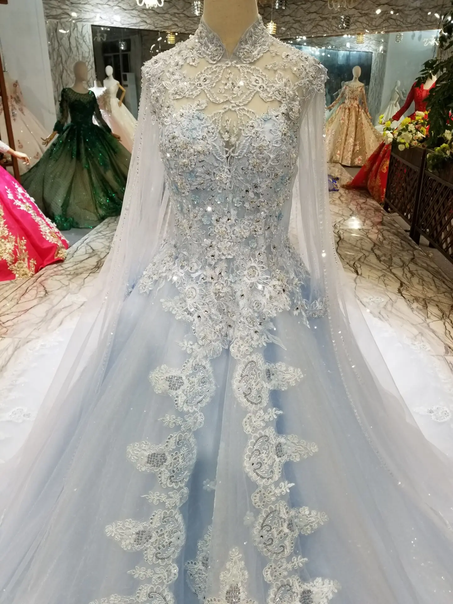 Роскошное Свадебное платье высокого качества новинка 2019 года длинное принцессы