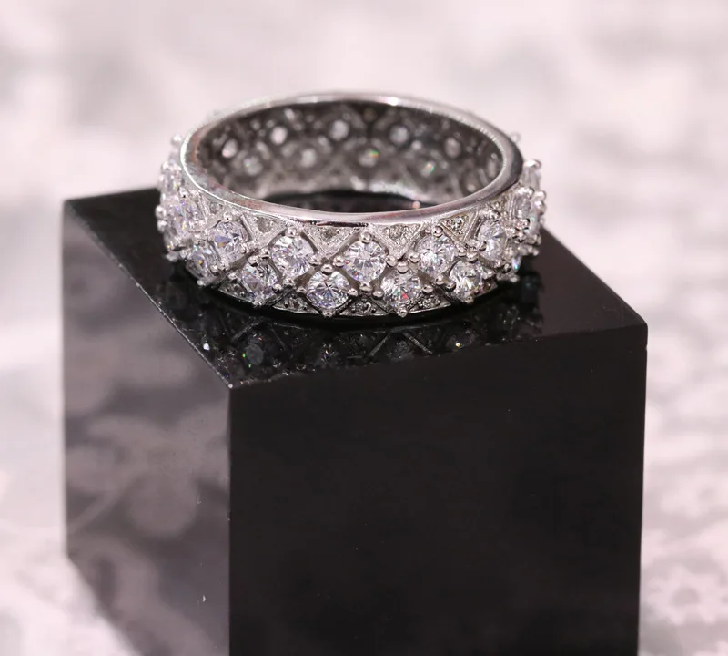 Женское кольцо из серебра 100% пробы с фианитом|Кольца для помолвки| |