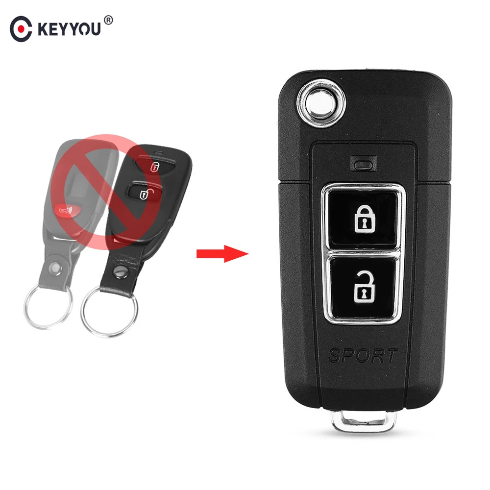 Откидной складной ключ KEYYOU для Kia Sportage Tucson Forte Cerato Auto 2 + 1 3 кнопки сменный Футляр