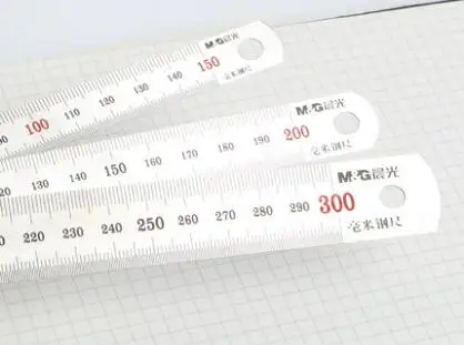 

Геометрическая и отображающая линейка 150/200/300 мм, металлическая линейка