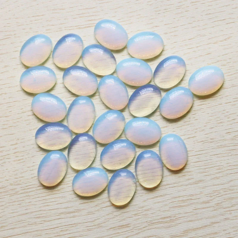 

Wholesale 30Pcs/Lot High Quality Charms Opal Stone Oval CAB CABOCHON Beads DIY Jewelry Accessories 15mm*20mm Free Shipping