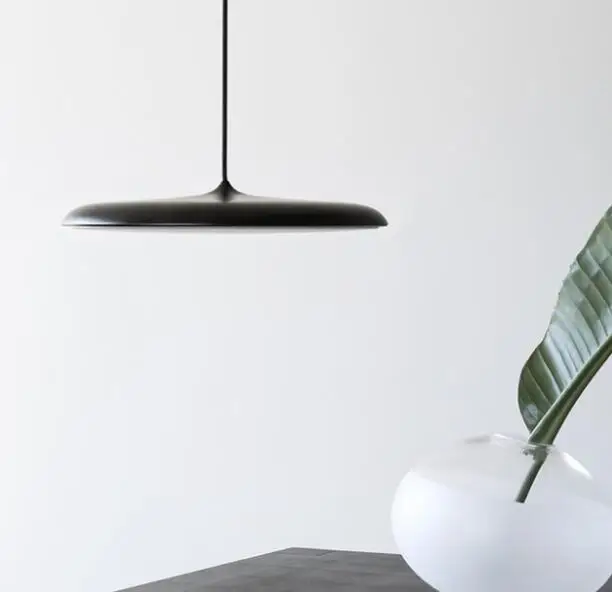 Минималистский постмодерн Akryl алюминиевый блюдце подвесные светильники лампы