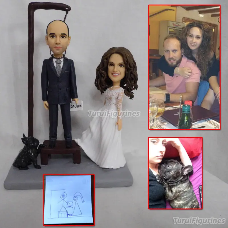 Фигурки Turui на заказ свадебные приглашения торт Топпер платье костюмы кольцо