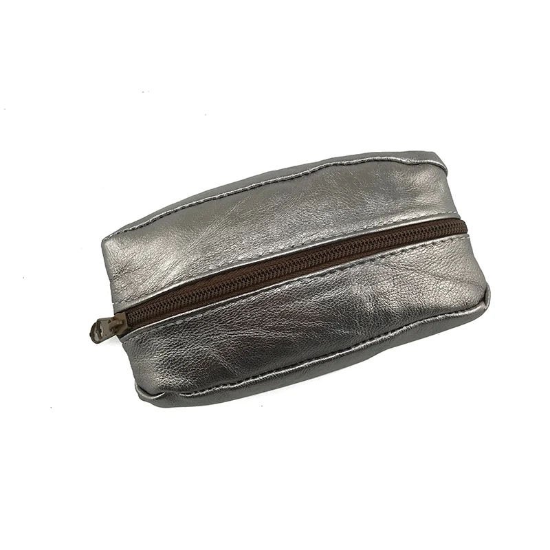 gun black NICOLE& CO, натуральная кожа, Мини кошельки для монет, Женский кошелек для мелочи, сумки для денег, карманные кошельки, чехол для ключей, маленькая сумка на молнии - Цвет: gun black