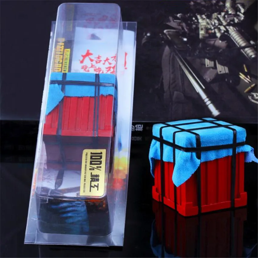 Игра PUBG Air Drop Supply Crate Playerunknown's Battlegrounds косплей реквизит сплав Броня Модель брелок для ключей Куриный Ужин