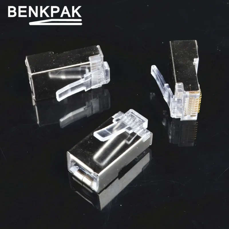 Металлический соединитель rj45 экранированные сетевые разъемы cat6 разъем 8p8c клеммы