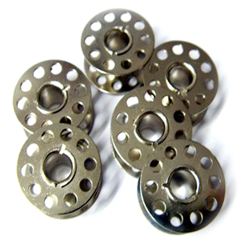 Набор из 20 пустых металлических катушек для домашней швейной машинки Brother Janome Singer