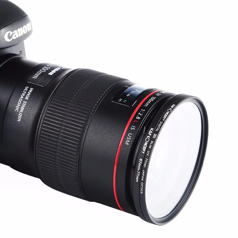 Переходное кольцо для объектива K & F CONCEPT 18 шт. 37 82 мм 49 52 55 58 62 67 72 77 мм|filter adapter|filter ring
