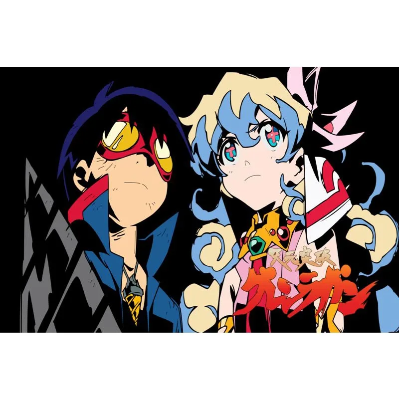 Красивый постер Gurren Lagann для домашнего декора тканевые постеры лучший подарок