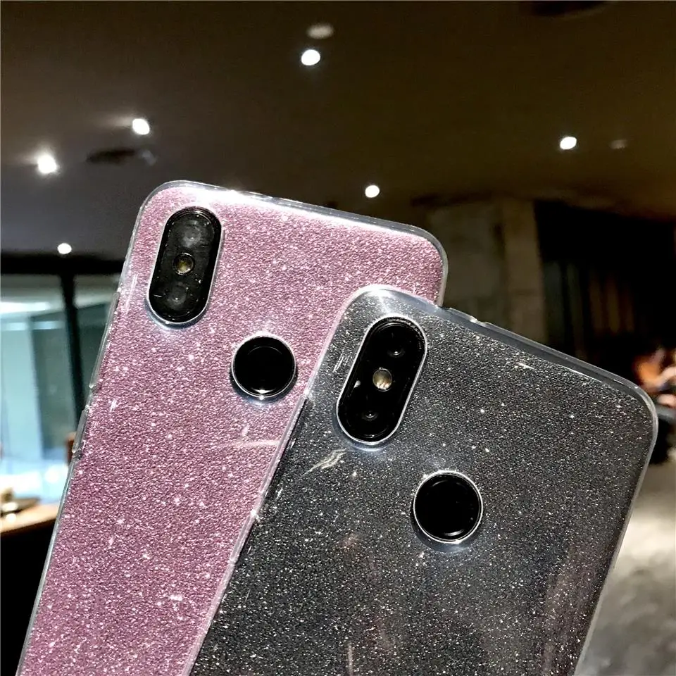 Блеск силиконовый чехол для XiaoMi 9 SE 8 Lite A2 A1 играть Обложка мягкая обложка RedMi Go S2