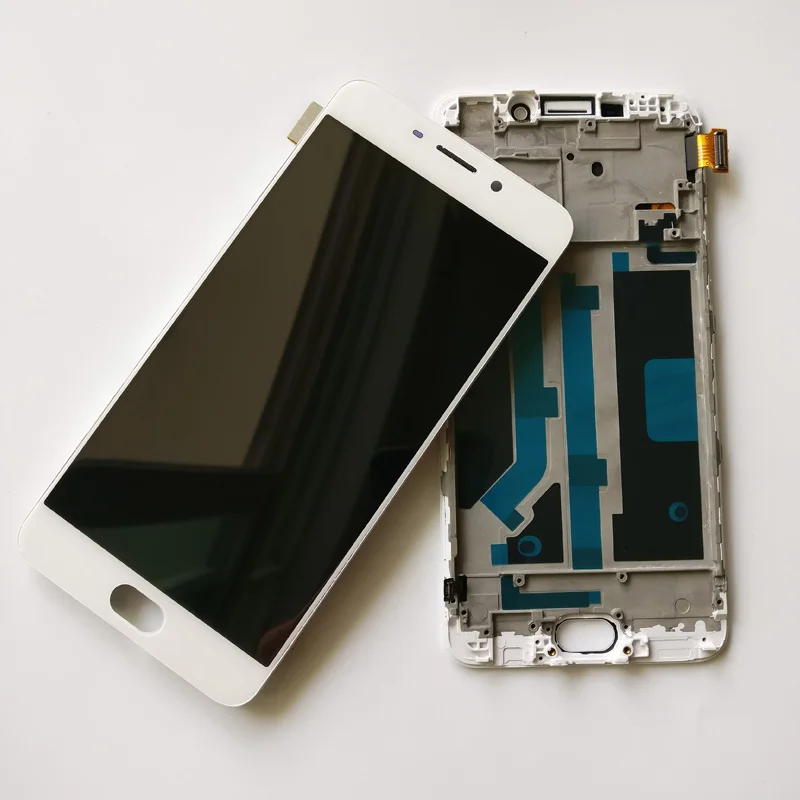 Высокое качество белый 5 дюйма новый для OPPO R9 R9m R9tm X9009 полный ЖК-экран кодирующий