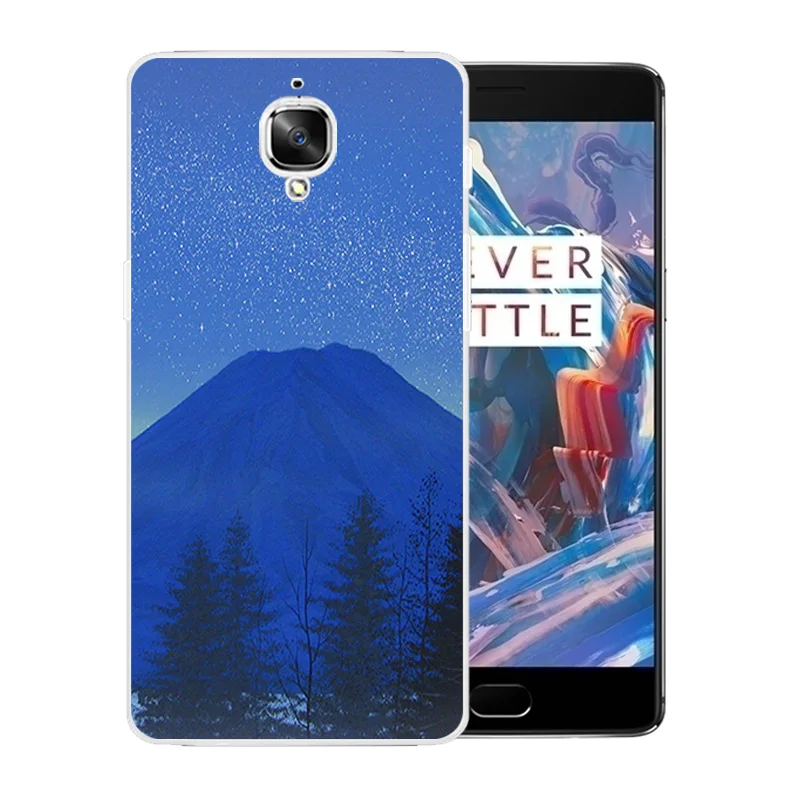 Phone Case for OnePlus 3 / 3T Luxury Flexible Matte Coque A3000 Landscape Pattern Full Protective Back Cover One Plus Capa |