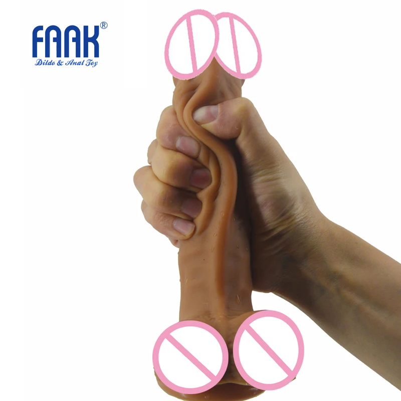 FAAK 19*3 8 см медицинский силиконовый фаллоимитатор реалистичный поддельный пенис