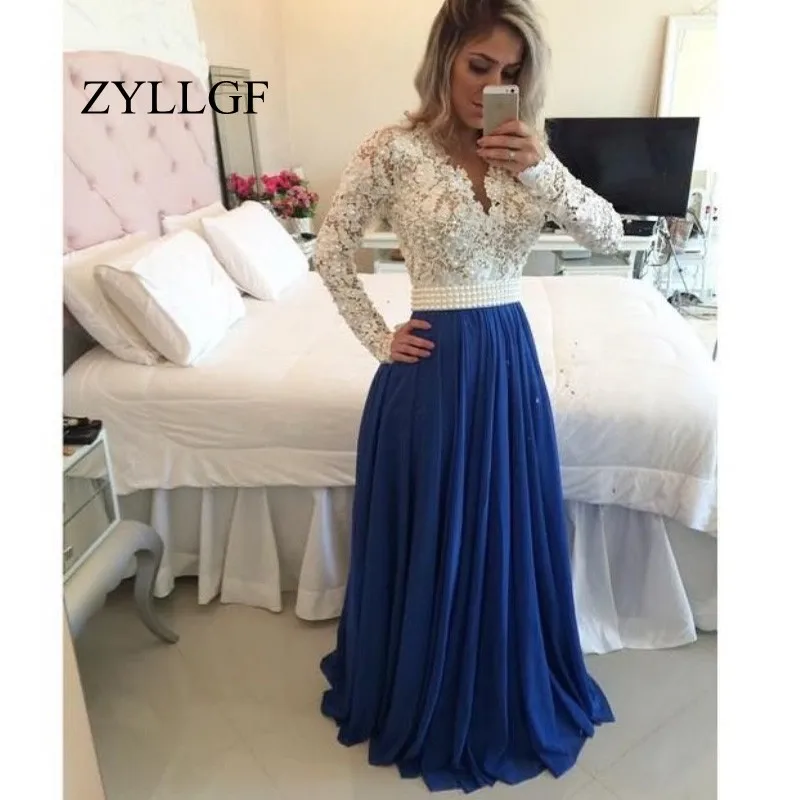ZYLLGF сексуальная одежда с длинным рукавом Кружева платья для мам 2018 линия V шеи