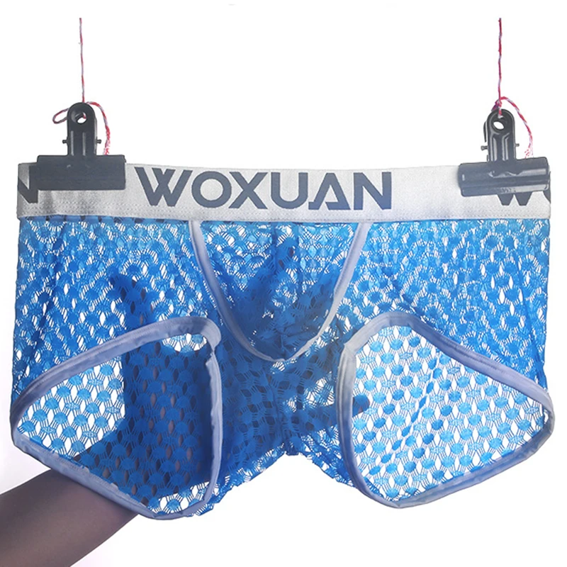 WOXUAN нижнее белье для мужчин дышащие перспектива боксеры шорты летние крутые