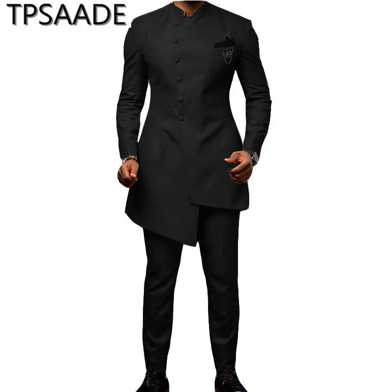 TPSAADE, новейший дизайн пальто, брюки, Повседневный, на заказ, Лучший человек, приталенный пиджак, мужские костюмы, Блейзер, 2 штуки, смокинг, мужской костюм для выпускного вечера