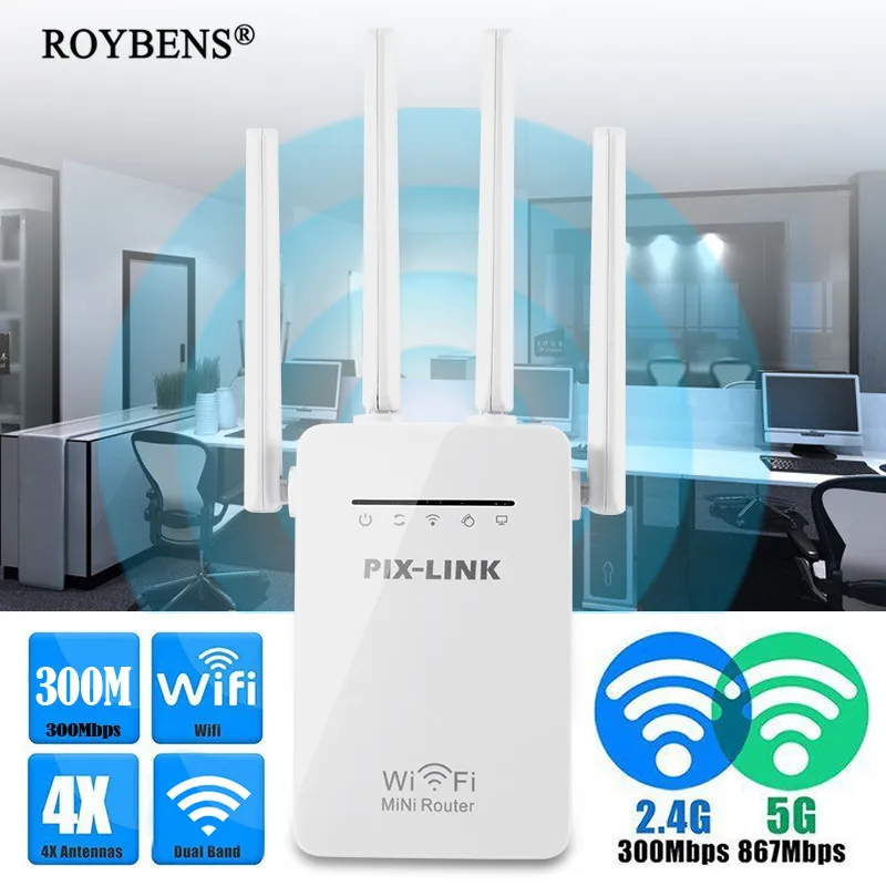 300 Мбит/с Wifi ретранслятор усилитель сигнала беспроводной 4G маршрутизатор