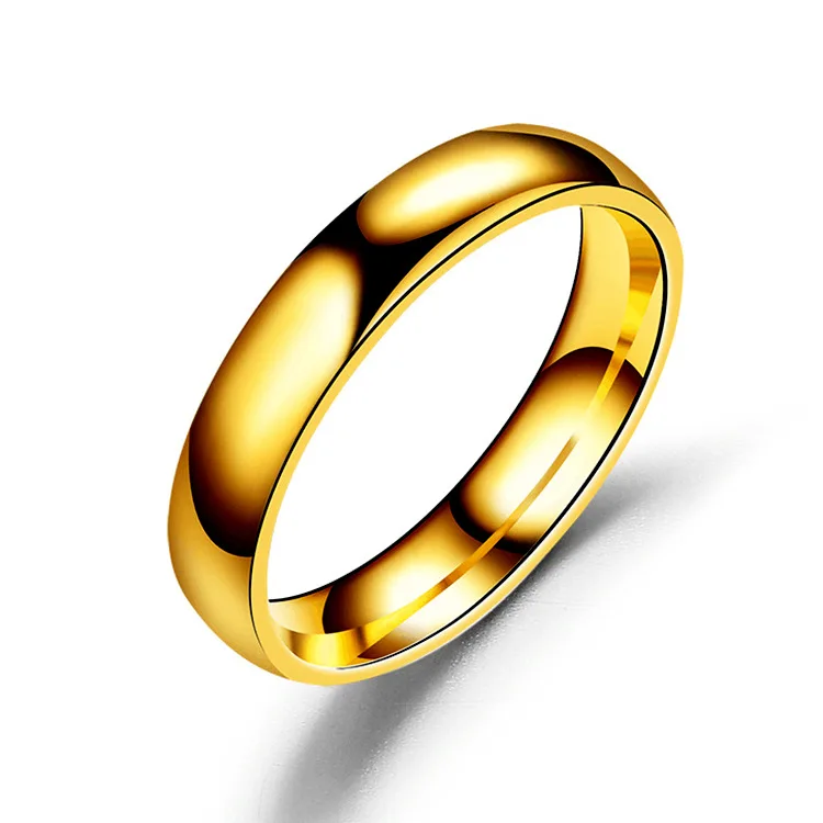 Golden Ajojewel, размеры 5,5-12,5, классическое обручальное мужское кольцо из нержавеющей стали, золотое, черное, серебряное, высокое качество, модное мужское кольцо - Цвет основного камня: Golden