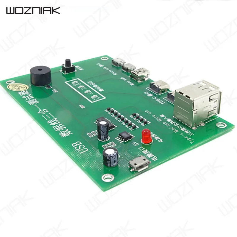 Возняк USB Дата-кабель 3 в 1 тестер доска usb-кабель типа c Мини Micro usbтелефонный LED