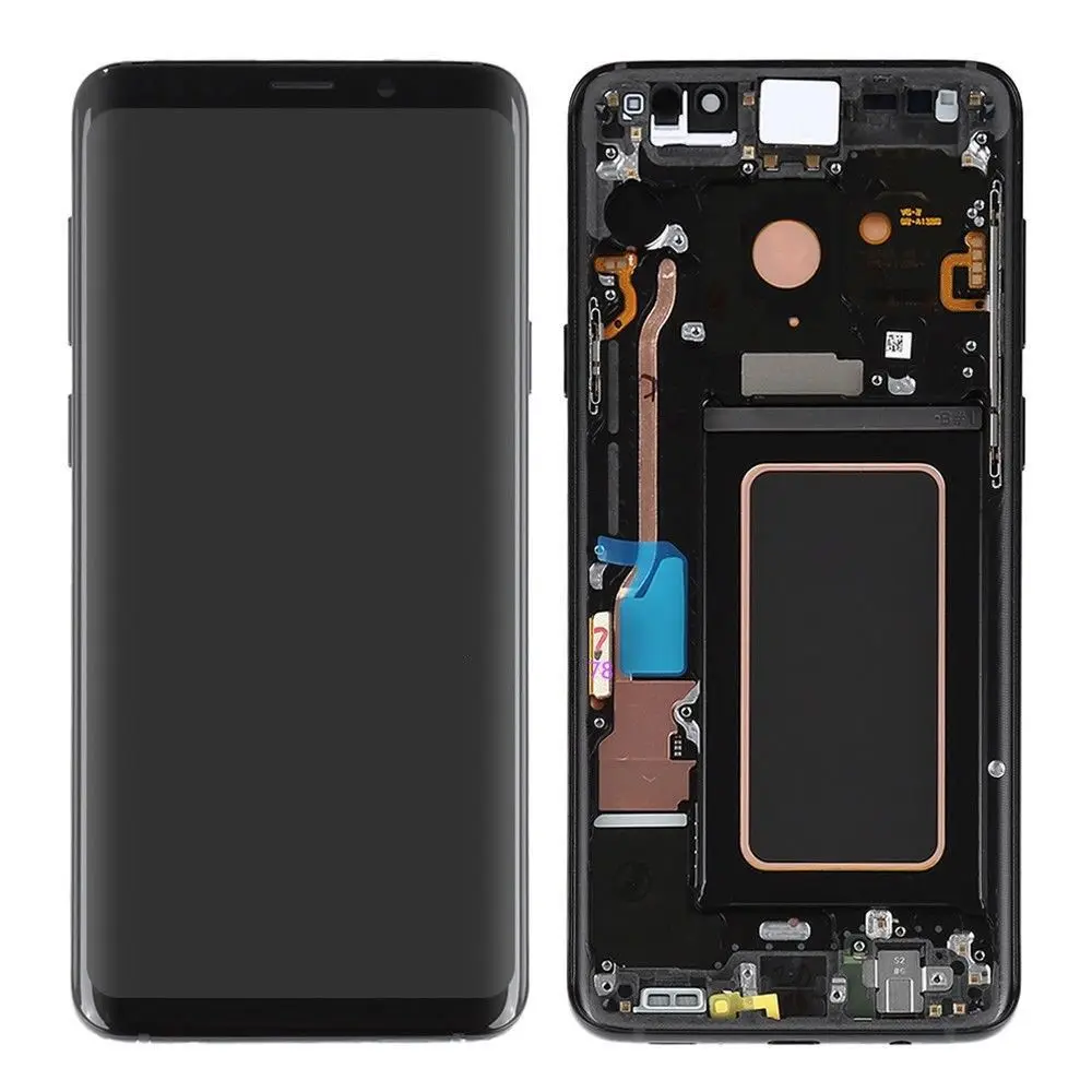 ЖК дисплей Super AMOLED для SAMSUNG GALAXY S9/S9 Plus сенсорный экран с дигитайзером в сборе рамка