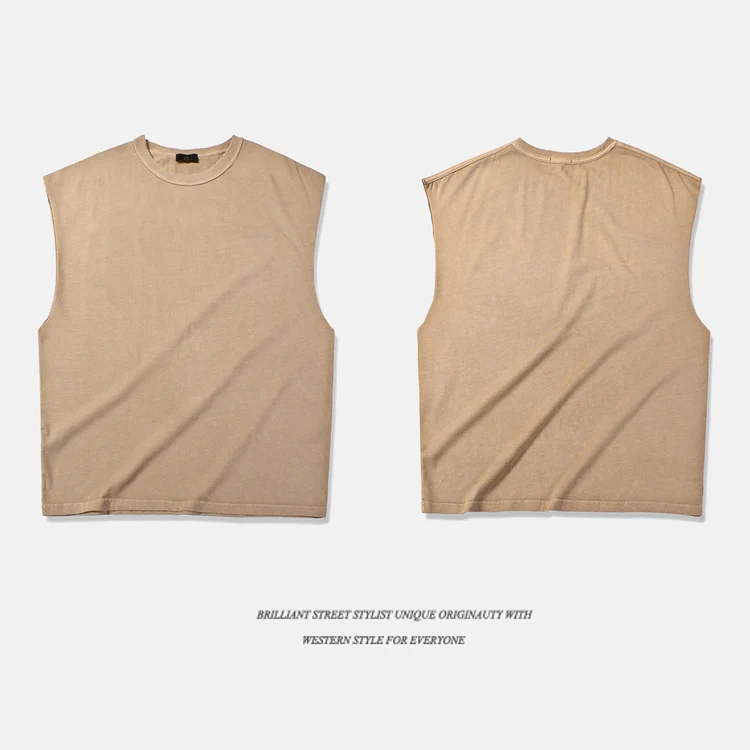 QoolXCWear High Street Жилет негабаритных майка для мужчин хип хоп без рукавов забавные Свободные Стиль Футболка