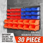 Настенный ящик для деталей, оборудование, винтовая классификация, ящик для хранения компонентов, гаражный блок, стеллаж, органайзер, пластиковый ящик для инструментов