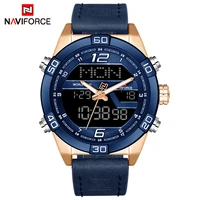 naviforce luxury brand men fashion sports watches mens waterproof quartz date clock man leather army military wrist watch