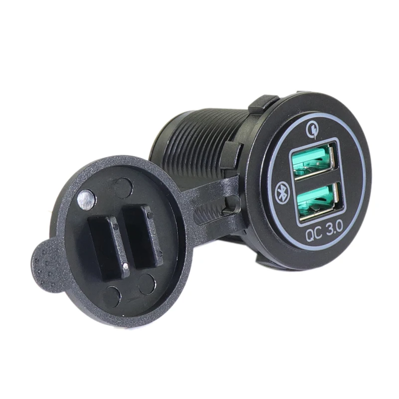 Быстрый QC 3 0 12 в 18 Вт двойной USB вольтметр GPS зарядное устройство положение для