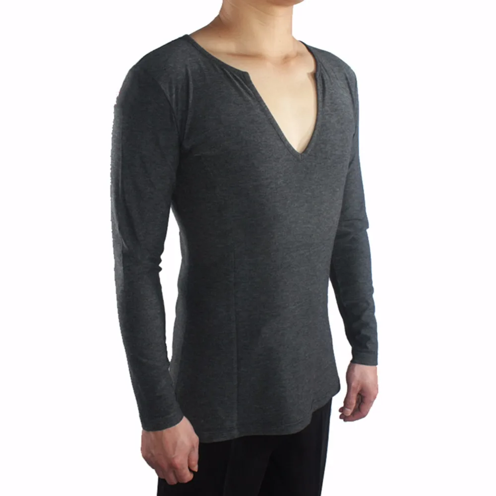 Новое поступление Мужская танцевальная рубашка для латиноамериканских танцев