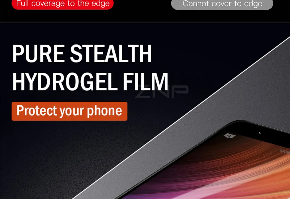 ZNP 4D полное покрытие мягкая защитная Гидрогелевая пленка для Xiao Redmi 4X 5A 4A Защита экрана для Redmi Note 5 5A Redmi 5 Plus пленка