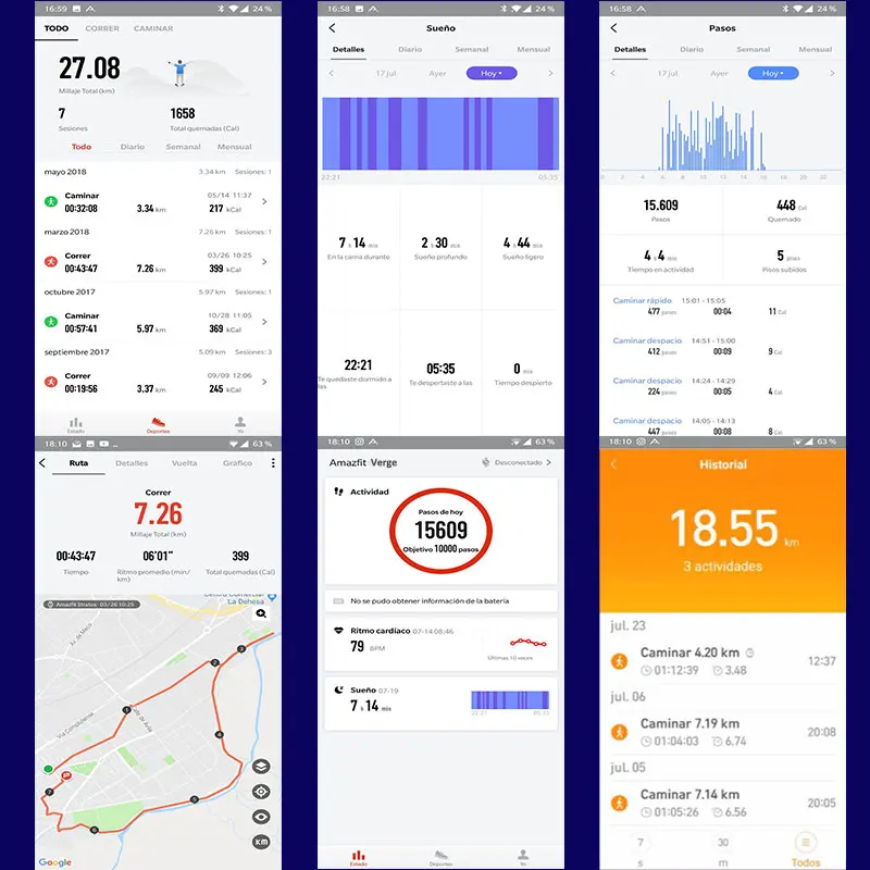 Смарт-часы Xiaomi Amazfit Verge мужские 1 3 дюймов AMOLED экран циферблат и ответ на звонки