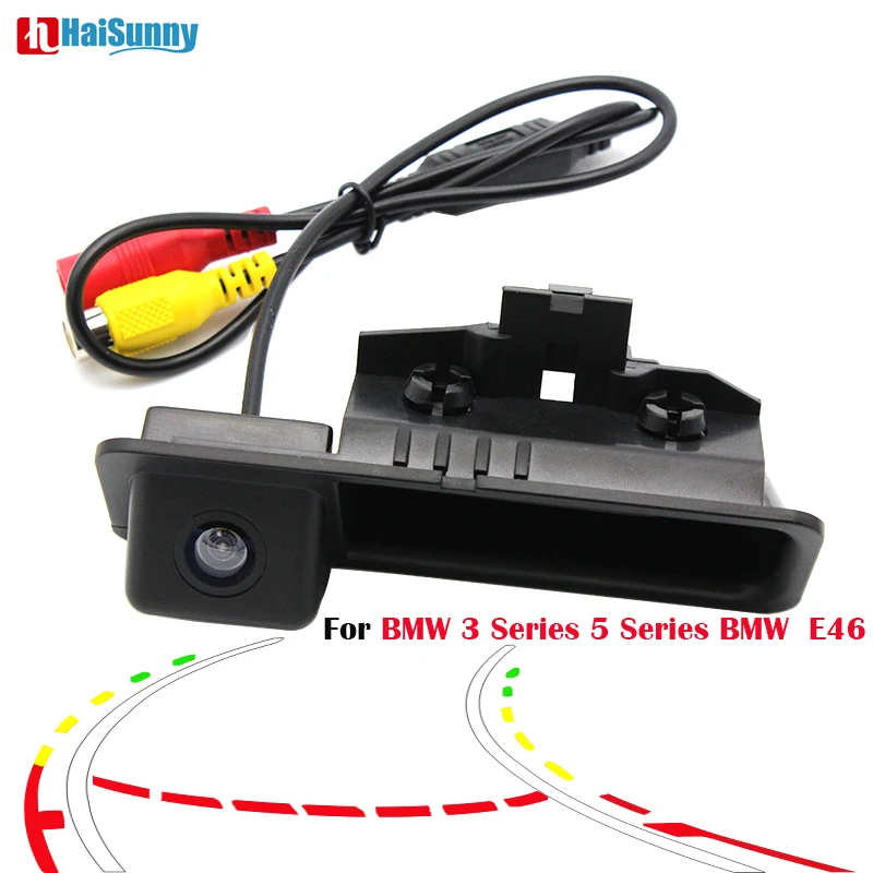 

HaiSunny Special CCD Rear View camera of Dynamic Trajectory Tracks car styling For BMW 3 Series 5 Series X5 X6 E46