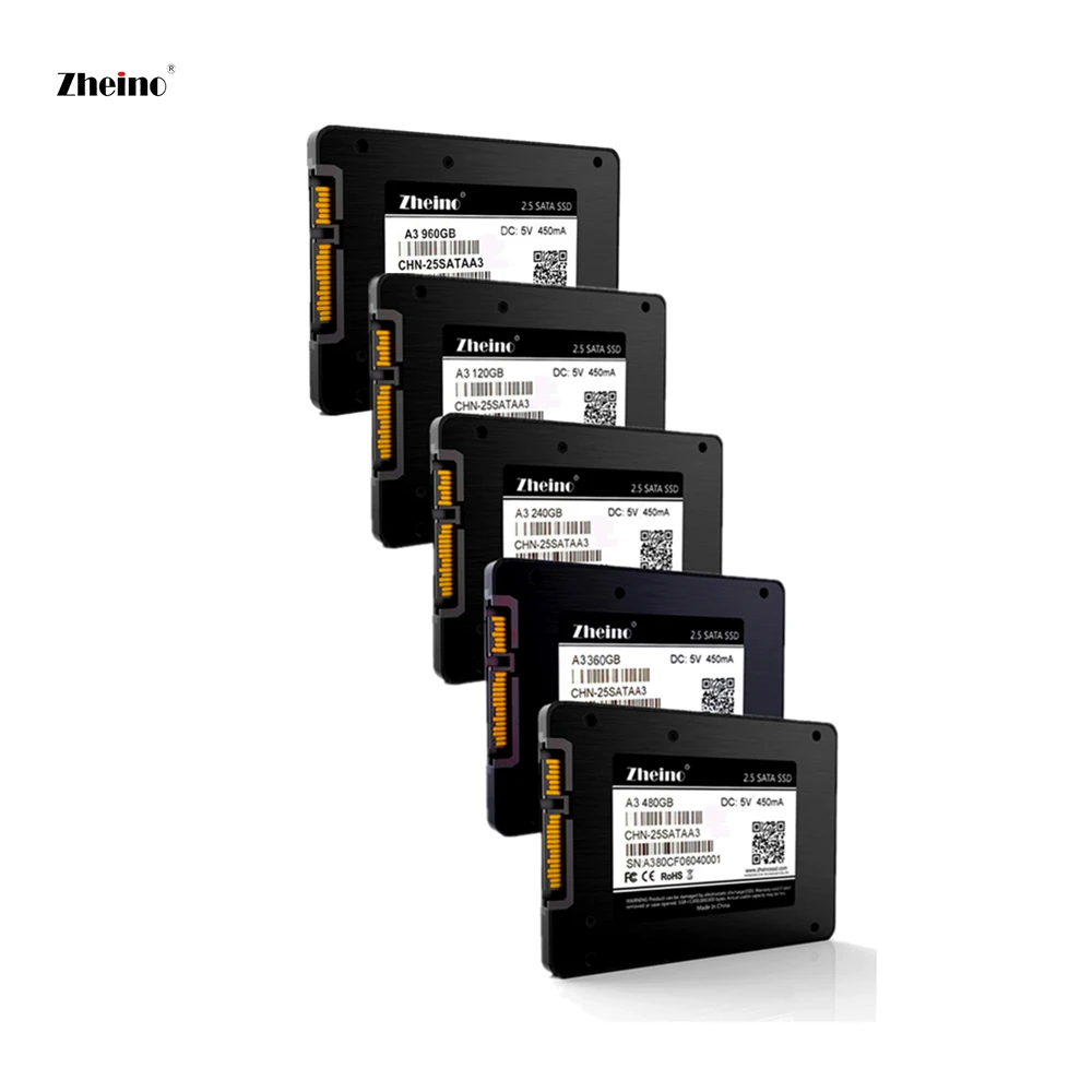 Zheino SSD 60 ГБ 120 ГБ 240 ГБ 360 ГБ 480 ГБ 960 ГБ 128 г 256 ГБ 512 1 ТБ SATA3 3D NAND флэш-накопитель внутренний для ПК, ноутбука, настольного компьютера