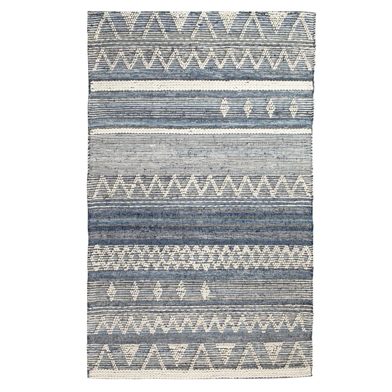 Джинсовый ковер ручной работы из чистой шерсти новый дизайн чувственный белый