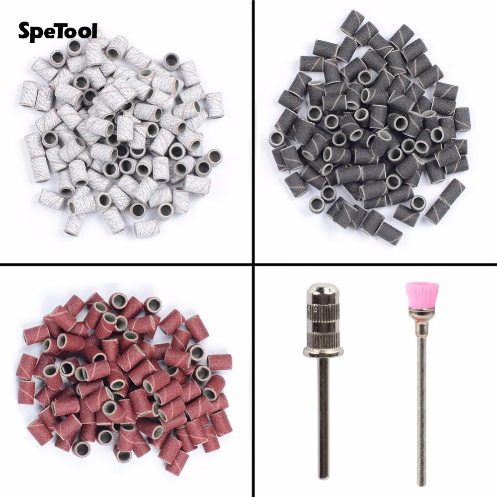 Набор для маникюра и педикюра SpeTool Advanced 100 шт./лот шлифовальные ленты + 1 оправка