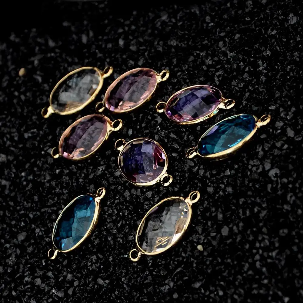Коннекторы с кристаллами для ювелирных изделий 10 шт./лот|connector charms|diy glassfor jewelry |