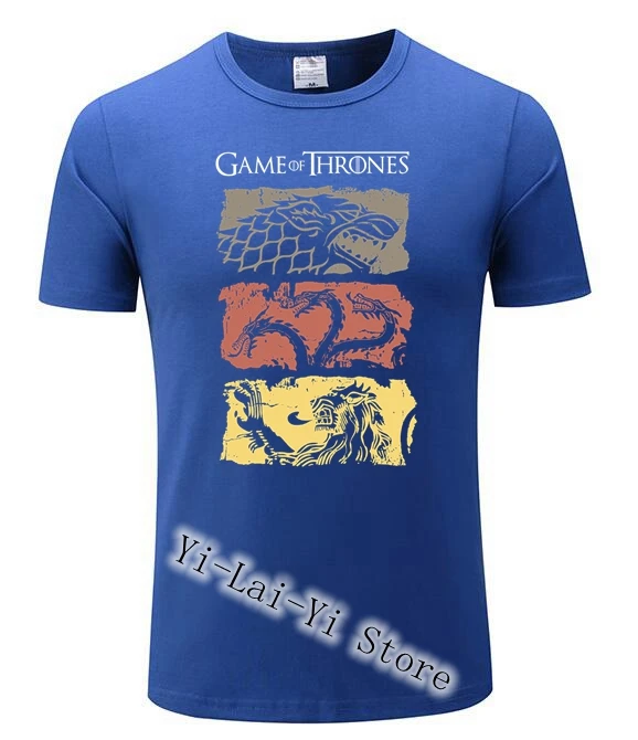 Мужская игровая футболка престолов винтажные безрукавки ТВ серия House Stark Targaryen Games