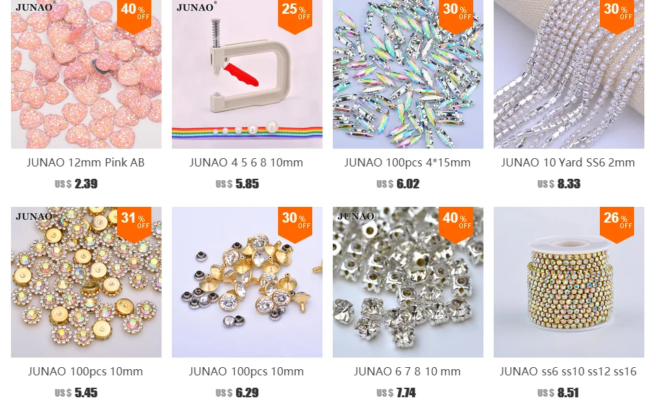 JUNAO 6, 8, 10, 12, 14 мм, Золотое основание, жемчужные бусины, стразы для шитья, Цветочная аппликация из страз, Пришивные жемчужины с плоской задней стороной для изготовления платьев